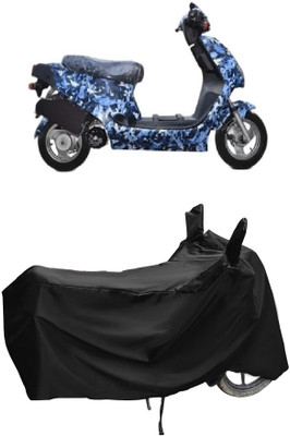 Autoprime Two Wheeler Cover for Hero(Electric AXLHE-20, Black)