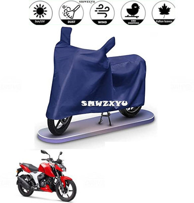 smwzxyu Waterproof Two Wheeler Cover for TVS(Apache RTR 160 4V, Blue)