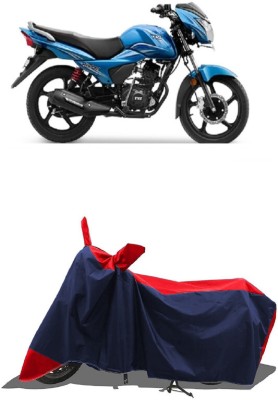 SUGASHRI Waterproof Two Wheeler Cover for TVS(Victor New, Red, Blue)