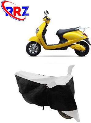 RRZ Waterproof Two Wheeler Cover for Techo Electra(Emerge, Black, White)