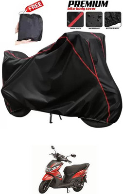 DeepShakshi AUTOMOTIVE Two Wheeler Cover for Yamaha(Ray Z, Black)