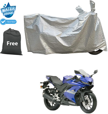 CODOKI Waterproof Two Wheeler Cover for Yamaha(R15S, Silver)