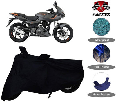 DeepShakshi AUTOMOTIVE Two Wheeler Cover for Bajaj(Pulsar 180 DTS-i, Black)