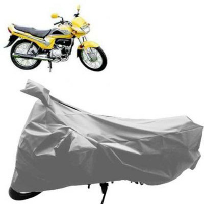 HMS Two Wheeler Cover for Hero(Passion Plus, Silver)
