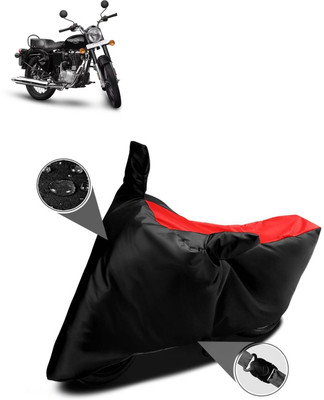 AutoGalaxy Waterproof Two Wheeler Cover for Royal Enfield(Bullet 350 New BS6, Red)
