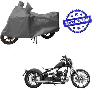 DeepShakshi AUTOMOTIVE Waterproof Two Wheeler Cover for Harley Davidson(Bobber 350, Grey)