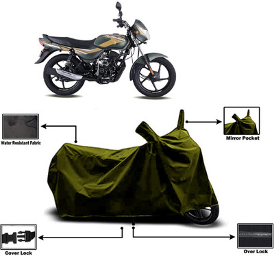 Amexride Two Wheeler Cover for Bajaj(CT100, Green)