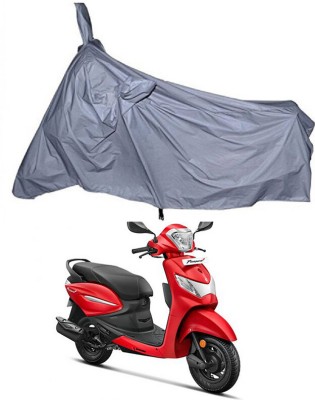 Genipap Two Wheeler Cover for Hero(Pleasure Plus, Silver)