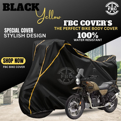 AutoGalaxy Waterproof Two Wheeler Cover for Royal Enfield(Himalayan, Black)
