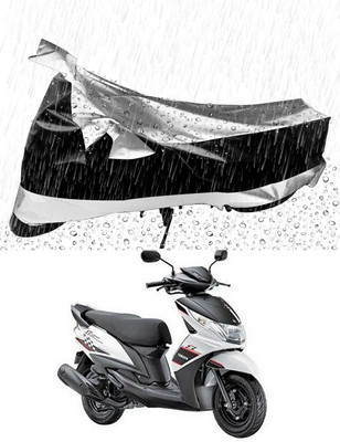 MMSSTAR Waterproof Two Wheeler Cover for Yamaha(Ray Z, Silver, Black)