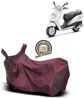 OliverX Waterproof Two Wheeler Cover for Hero(Duet, Maroon)