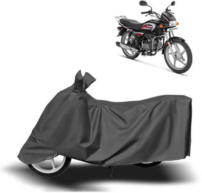 AUTOCAD Waterproof Two Wheeler Cover for Hero(Splendor Plus, Grey)