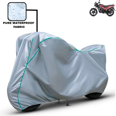 Delphinium Waterproof Two Wheeler Cover for TVS(Star City Plus, Silver)