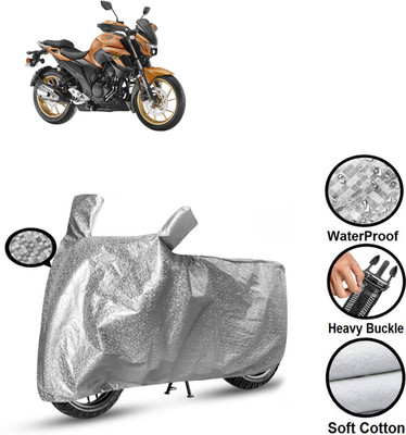 PAGORA Waterproof Two Wheeler Cover for Yamaha(FZ-S, Silver)