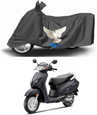 BigFly Two Wheeler Cover for Honda(Activa 6G, Grey)