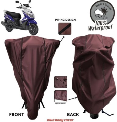 MADAFIYA Two Wheeler Cover for Yamaha(Ray Z, Maroon, Black)