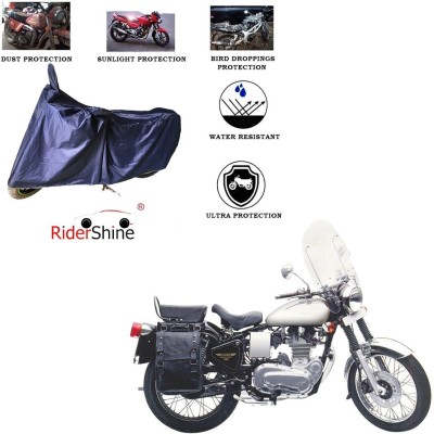 RiderShine Two Wheeler Cover for Royal Enfield(Machismo 500, Blue)