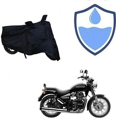DeepShakshi AUTOMOTIVE Waterproof Two Wheeler Cover for Royal Enfield(Thunderbird 500, Black)