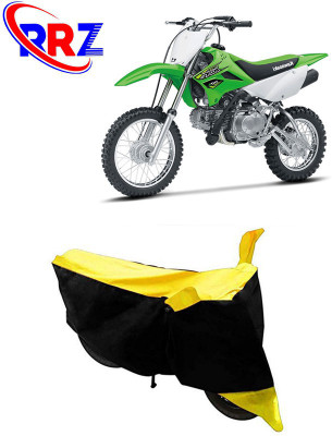 RRZ Waterproof Two Wheeler Cover for Kawasaki(KLX 110, Black, Yellow)