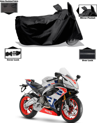 PAGORA Waterproof Two Wheeler Cover for Aprilia(RS 660, Black)