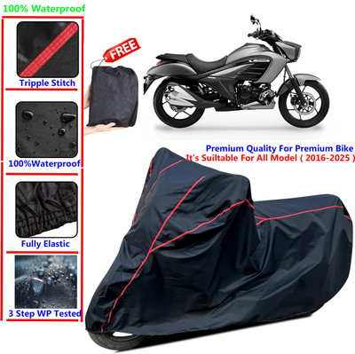 SThanaveX Waterproof Two Wheeler Cover for TVS(Intruder 250, Black)