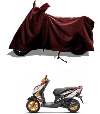 KEDIT Two Wheeler Cover for Honda(Dio, Maroon)