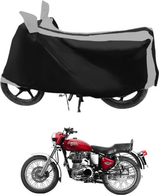 Euro Care Waterproof Two Wheeler Cover for Royal Enfield(Bullet 350 Twinspark, Silver)