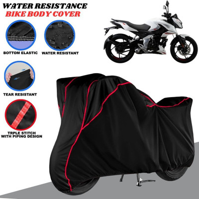 SRP PRODUCT Waterproof Two Wheeler Cover for Bajaj(Pulsar N160, Black, Red)