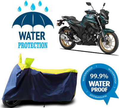 Mdstar Waterproof Two Wheeler Cover for Yamaha(FZ-25 BS6, Multicolor)