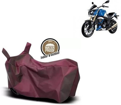 OliverX Waterproof Two Wheeler Cover for Mahindra(MOJO XT 300, Maroon)