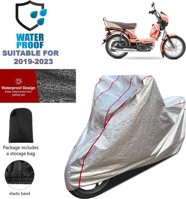 GOSHIV-car and bike accessories Waterproof Two Wheeler Cover for TVS(Silver)