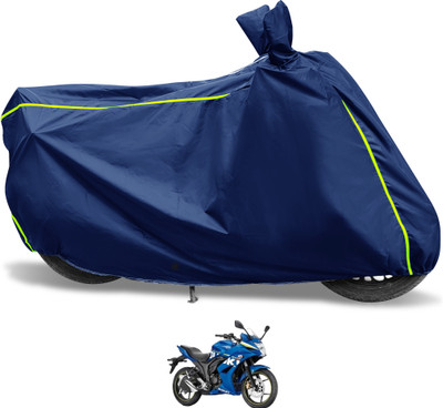 Euro Care Waterproof Two Wheeler Cover for Suzuki(Gixxer SF, Blue)
