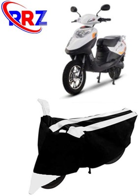 RRZ Waterproof Two Wheeler Cover for Hero(Electric, Black, White)