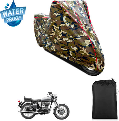 PAGORA Waterproof Two Wheeler Cover for Royal Enfield(Electra 4S, Yellow)