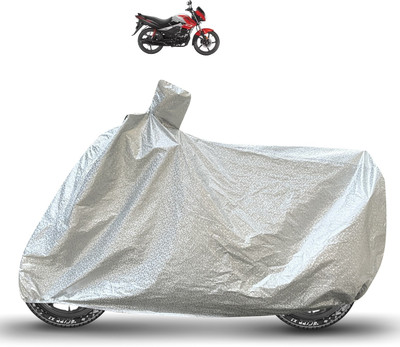 Caronix Waterproof Two Wheeler Cover for Hero(Passion Pro, Silver)