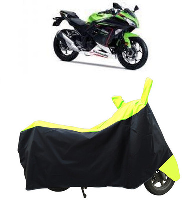 Coxtor Waterproof Two Wheeler Cover for Kawasaki(Ninja, Yellow)