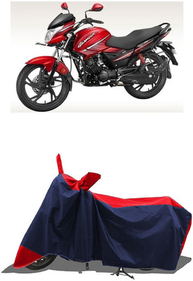 SUGASHRI Waterproof Two Wheeler Cover for Hero(Glamour i3s, Red, Blue)