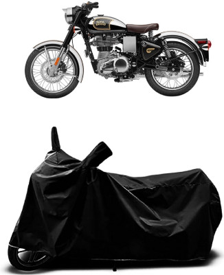 Mdstar Waterproof Two Wheeler Cover for Royal Enfield(Classic Stealth Black, Black)