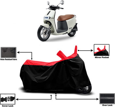 Amexride Two Wheeler Cover for Hero Electric(Motocorp Electric Scooter, Red)