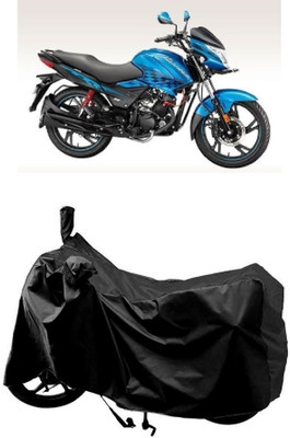 MMSSTAR Waterproof Two Wheeler Cover for Hero(Glamour Programmed FI BS6, Black)