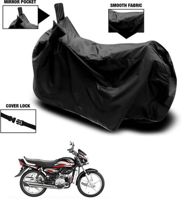DeepShakshi AUTOMOTIVE Waterproof Two Wheeler Cover for Hero(HF Deluxe Eco, Black)