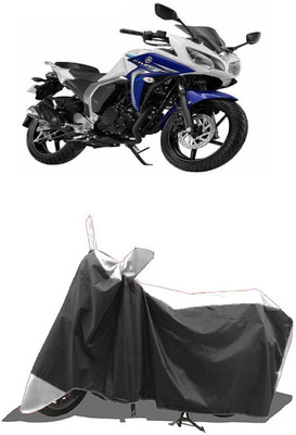 SUGASHRI Waterproof Two Wheeler Cover for Yamaha(Fazer-FI BS6, White, Black)