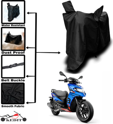 AASHTIK MART Two Wheeler Cover for Aprilia(SR 160, Black)