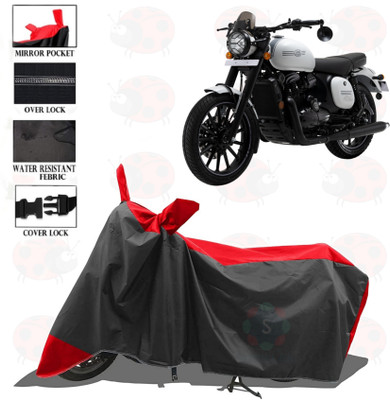 sowelar Waterproof Two Wheeler Cover for JAWA(Jawa, Red, Black)