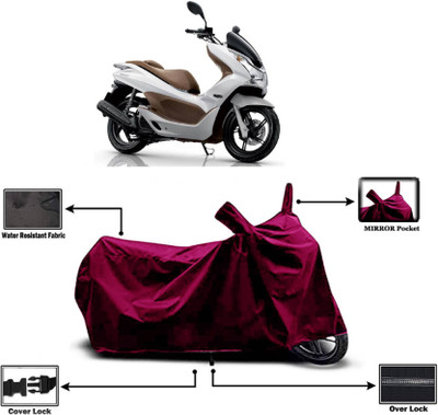 AASHTIK MART Two Wheeler Cover for Honda(PCX 125, Maroon)