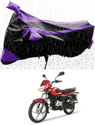 MWBB Waterproof Two Wheeler Cover for Bajaj(Platina 100 BS6, Black)