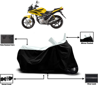 Amexride Two Wheeler Cover for Honda(CBF Stunner, White)