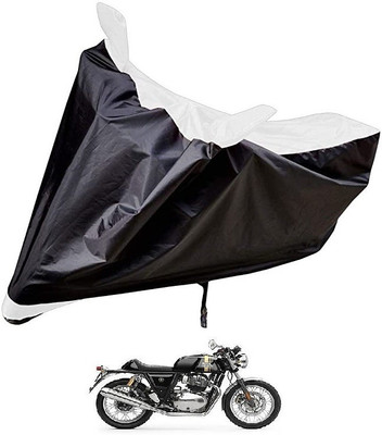 Auto Hub Two Wheeler Cover for Royal Enfield(Continental GT 650, White)