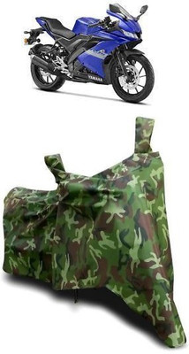 ATBROTHERS Waterproof Two Wheeler Cover for Yamaha(YZF R15S BS6, Multicolor, Green)