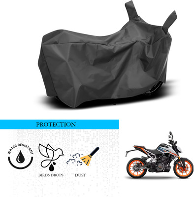 ANTHUB Waterproof Two Wheeler Cover for KTM(125 Duke, Black)